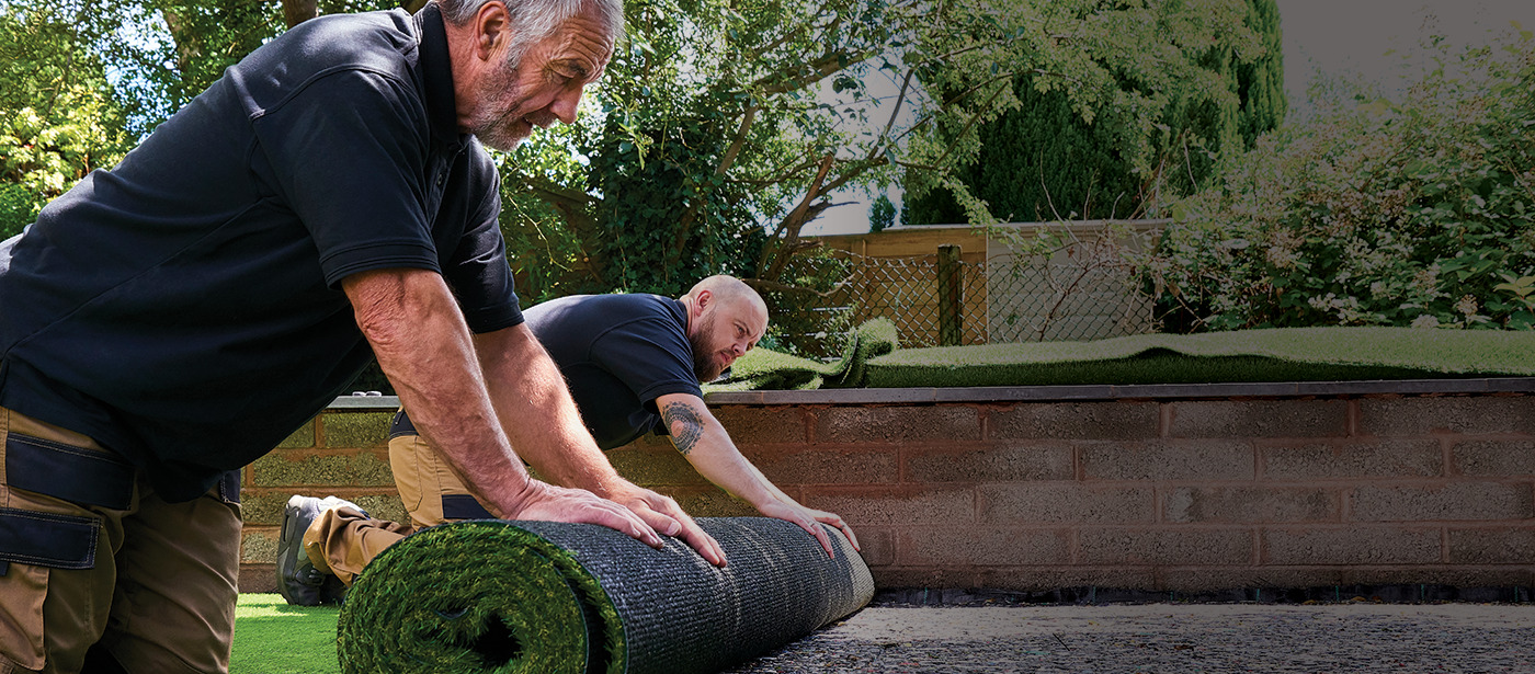 Experienced landscape contractors designing an elegant residential garden.